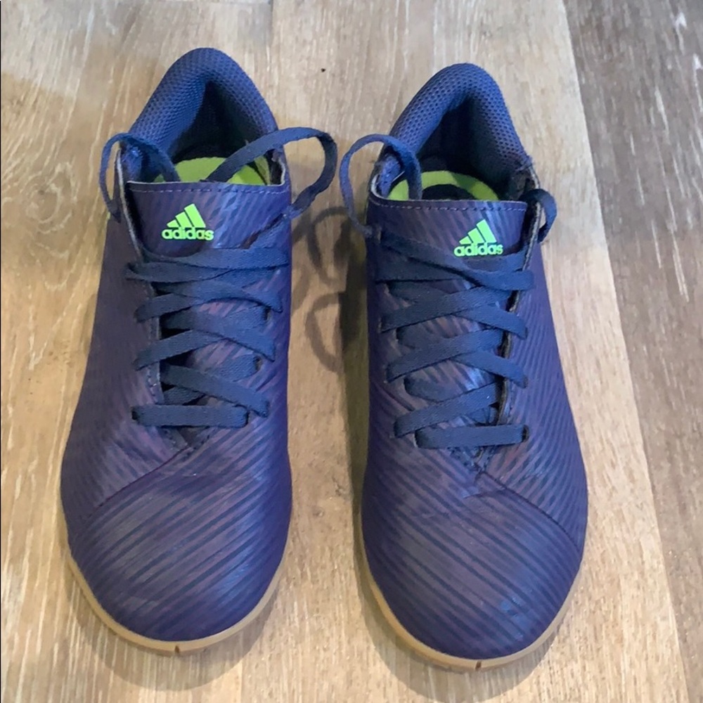 Adidas indoor soccer cleats. Boys size 1